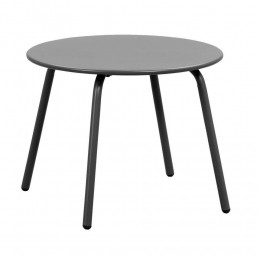 LeenBakker-BijzettafelMontreal-Antraciet-50Cm-Metaal-Grijs