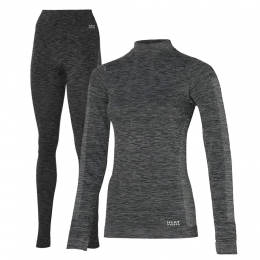 HeatkeeperThermosetDamesPremium-ThermoshirtThermoLegging-ZwartMelange-M