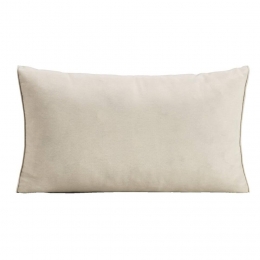 LeenBakker-LoungekussenBrestRugzij-Zand-73x43Cm-Stof-Beige-12x43x73Cm