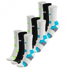 XtremeFietssokkenCrew9-packMultiWhite-4245