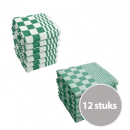 ByrklundKeuken-enTheedoekensetCleanGroen-12delig