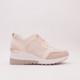 SneakersMetVerborgenSleehakBeige