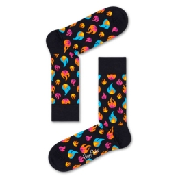 HappySocksFlameSokkenZwart