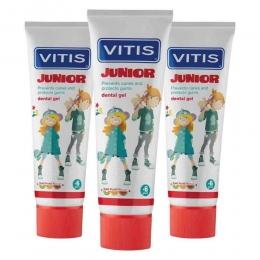 3xVitisTandpastaJunior75ml