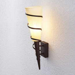 LindbywandlampAnoukhoogte44cmglasmetaalzaklamp