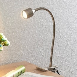 LindbyDjamilaLEDklemlampnikkelgesatineerd