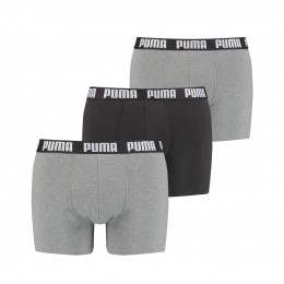 PumaBoxershortsEverydayGrijs3-pack-M