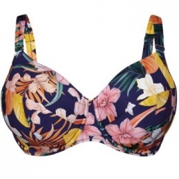 RosaFaiaTropicalSunsetBikiniTopActie