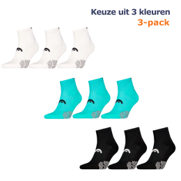 HEADPadelSokkenQuarter3-packWit-4346