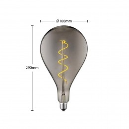 LucandeLEDlampE27A1604W1800Kdimbaarsmoke