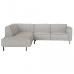 LeenBakker-HoekbankMadisonLinks-Maggy-Licht-Stof-Grijs-230x258x77Cm