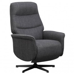LeenBakker-RelaxfauteuilBoaz-ElektrischVerstelbaar-Antraciet-Stof-Grijs-84x72x113Cm