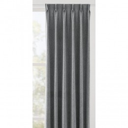 LeenBakker-GordijnstofLoetSemiVerduisterend-Donker-Polyester-Grijs-B150Cm