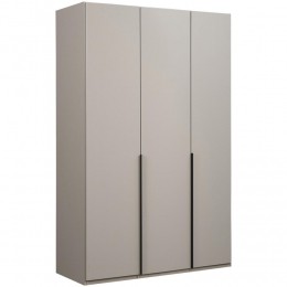 LeenBakker-KledingkastMilaan3-deurs-Kiezel-236x135x58Cm-Spaanplaat-BeigeTaupe