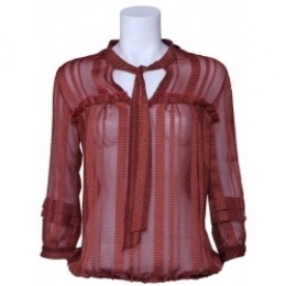 BlouseAmyGee-Gestipt-Rood