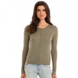 CAPUCINECARDI-Guess-TruienVesten-Groen