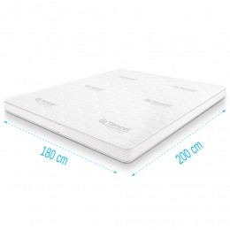 TopdekmatrastraagschuimTencelDeluxe180x200dikte11cm