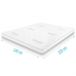 TopdekmatrastraagschuimTencelDeluxe140x220dikte11cm