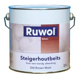 RuwolSteigerhoutbeitsOldBrownWash25liter