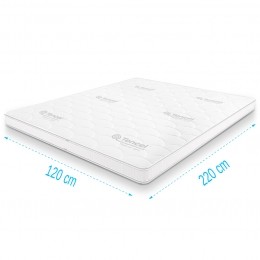 TopdekmatraskoudschuimTencelDeluxe120x220dikte11cm