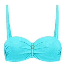 CyellGlitzPaddedWiredTop