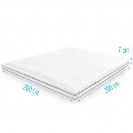 KoudschuimTopdekmatrastopper200x200dikte7cm