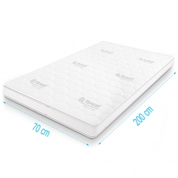 TopdekmatrastraagschuimTencelDeluxe70x200dikte11cm