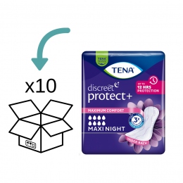 TENADiscreetMaxiNightverbanden-10pakken