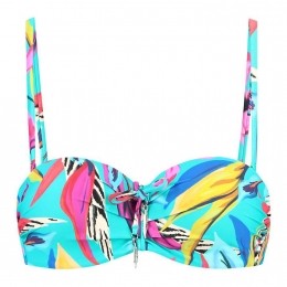 CyellGlitzPaddedWiredTop