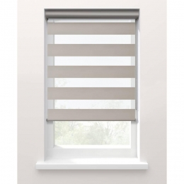 LeenBakker-FenstrDuoRolgordijnNiceLichtdoorlatend-Zand25038-Polyester-Beige-120x10x10Cm