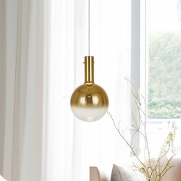 Eko-LightHanglampTorontoglazenbolgoud-transparant25cm