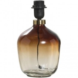 LeenBakker-LampvoetMoisE27265x165Cm-Glas-Bruin-H265Cm