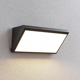 LindbyLEDbuitenwandlampAbbygrijskunststofIP65