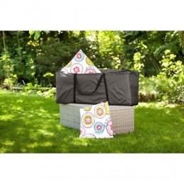 LeenBakker-OutdoorCoversPremiumKussentas-LoungeKussensXL-200x75x60Cm-Polypropyleen-Grijs