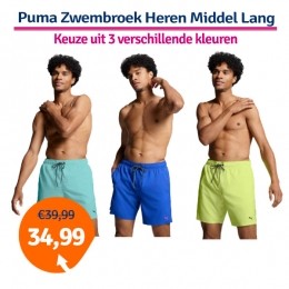 PumaZwembroekHerenMiddelLangFastYellow-S