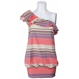 MissSixtyjurk-OdessaAsymmetricdress-roze