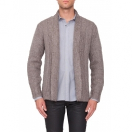 Knittedcardiganshawlcolor-AntonyMorato-Truienenvesten-Bruin