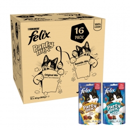 FelixKattensnackPartyMixMultipack16x60gr