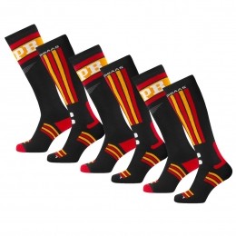 PoederbaasSkisokken6-packSwedishBlackRed-3942