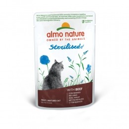 AlmoNatureSterilisedKattenvoerNatRund70gr