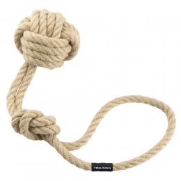 treusinnHondenspeelgoedEcoTouwBollysandMaatM