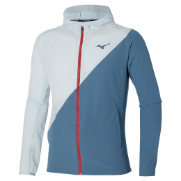 MizunoMUGENHOODEDJACKETBlauwmirageHerenMaatXL