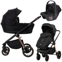 LorelliBiancaBlack3-in-1Kinderwagenincli-SizeAutostoel