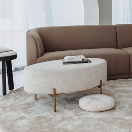 TowerLivingOvaleHockerOssana100x65cm-Beige-Ovaal