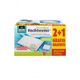 2xBisonVochtvreterNavulzakGeurloosPromopack3x450gr