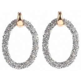 CillaJewelsoorbellenCrystalOvalZilverkleurig