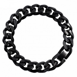 HerenarmbandEdelstaalLinkchainBlack13mm