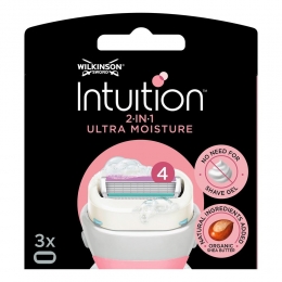 WilkinsonWilkinsonScheermesjesIntuitionUltraMoistureSheaButter-3stuks
