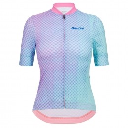 SANTINIDamesfietsshirtmetkortemouwenPawsFormadamesfietsshirtMaatM