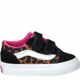 VansOldSkoolVLeopardPopSneakersZwart